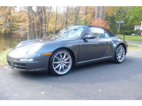 2007 Porsche 911 Carrera 4s Cabriolet. Slate Grey Metallic 2007 Porsche 911 Carrera 4S Cabriolet with Sand Beige interior Slate Grey Metallic Porsche 911 Carrera 4S Cabriolet. Click to enlarge.