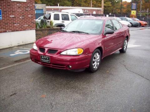 Sport Red Metallic Pontiac Grand Am SE Sedan.  Click to enlarge.