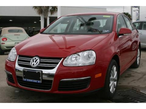 Salsa Red Volkswagen Jetta SE Sedan.  Click to enlarge.