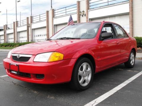 Classic Red Mazda Protege ES.  Click to enlarge.