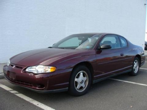 Berry Red Metallic Chevrolet Monte Carlo LS.  Click to enlarge.