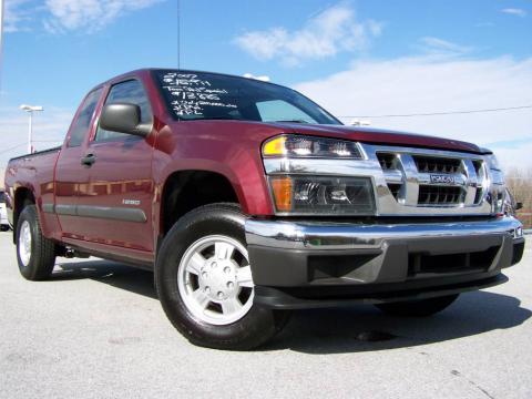 Deep Crimson Red Metallic Isuzu i-Series Truck i-290 S Extended Cab.  Click to enlarge.