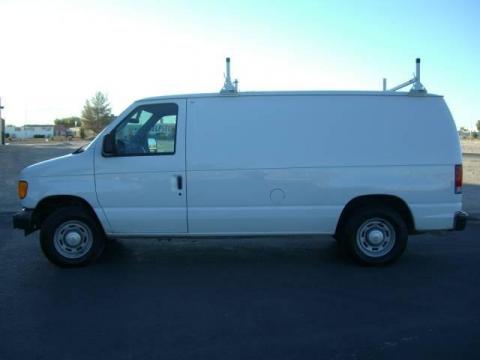 Oxford White Ford E Series Van E150 Commercial.  Click to enlarge.