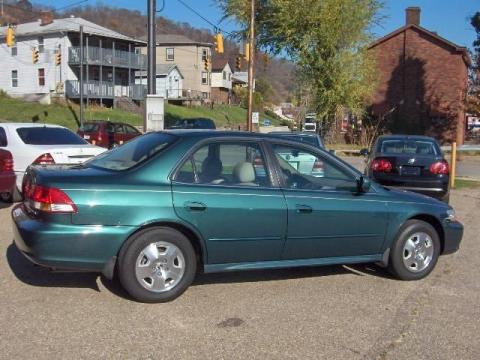 Noble Green Pearl Honda Accord EX V6 Sedan.  Click to enlarge.