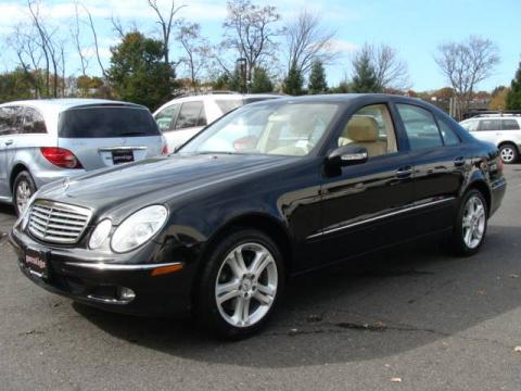 Black Mercedes-Benz E 350 4Matic Sedan.  Click to enlarge.