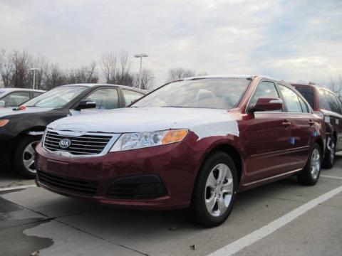 Ruby Red Kia Optima LX.  Click to enlarge.