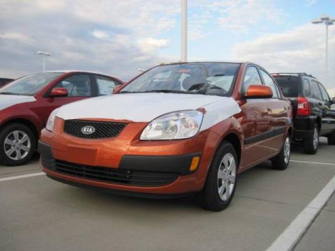 Sunset Orange Kia Rio LX Sedan. Click to enlarge. Sunset Orange Kia Rio LX Sedan. Click to enlarge.