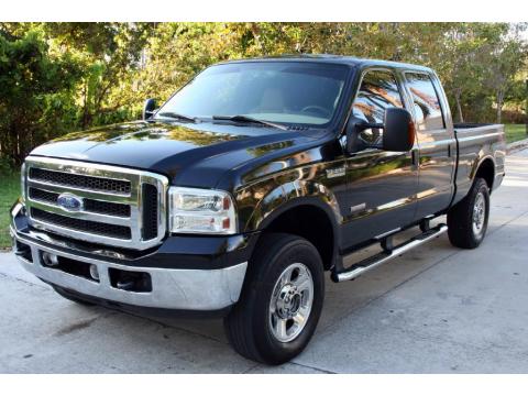 Black Ford F250 Super Duty Lariat FX4 Crew Cab 4x4.  Click to enlarge.