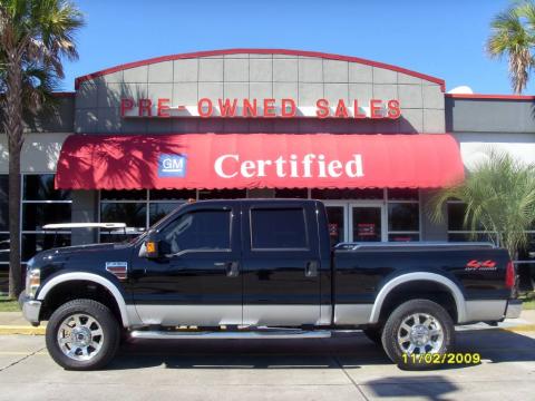Black Ford F250 Super Duty Lariat Crew Cab 4x4.  Click to enlarge.