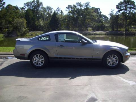 Vapor Silver Metallic Ford Mustang V6 Coupe.  Click to enlarge.