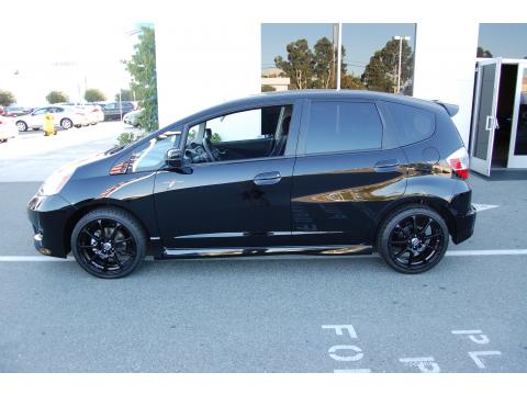 Crystal Black Pearl Honda Fit Sport.  Click to enlarge.
