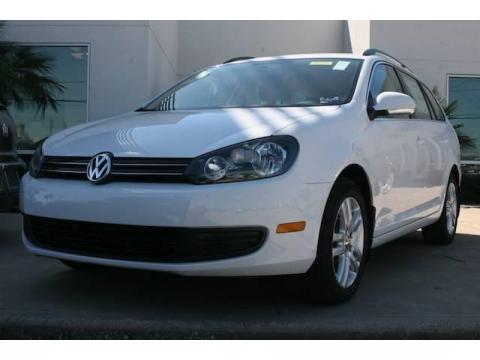 Candy White Volkswagen Jetta TDI SportWagen.  Click to enlarge.