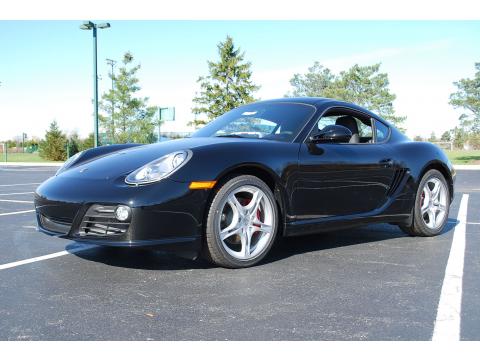 Black Porsche Cayman S.  Click to enlarge.