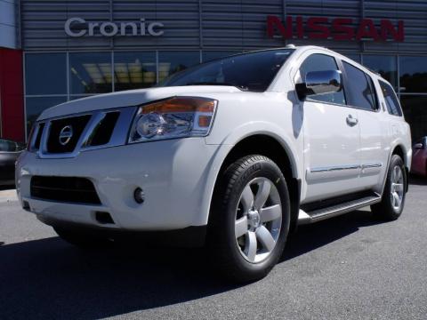 Blizzard White Nissan Armada Titanium.  Click to enlarge.