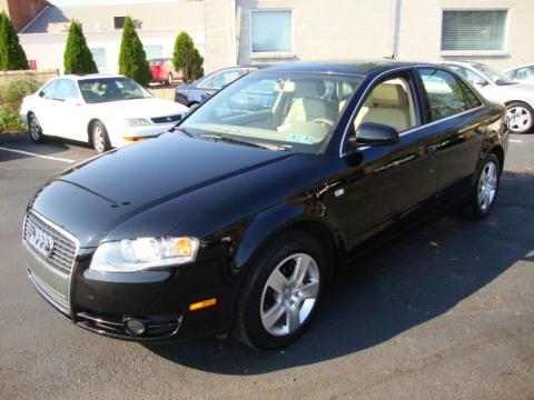 Brilliant Black Audi A4 2.0T quattro Sedan.  Click to enlarge.