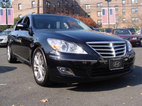 Black Noir Pearl Hyundai Genesis 4.6 Sedan.  Click to enlarge.