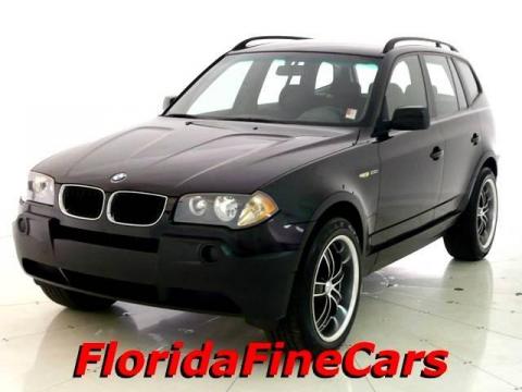 Jet Black BMW X3 2.5i.  Click to enlarge.