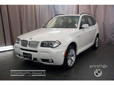 Alpine White BMW X3 3.0si.  Click to enlarge.