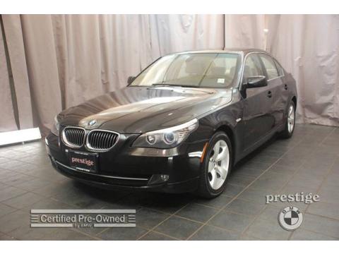 Jet Black BMW 5 Series 528i Sedan.  Click to enlarge.