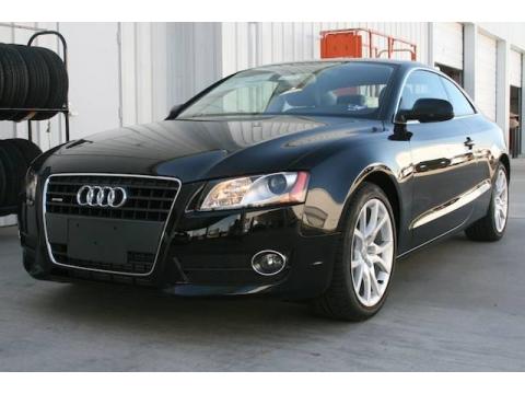 Brilliant Black Audi A5 2.0T quattro Coupe.  Click to enlarge.