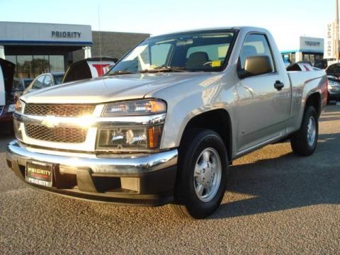 Silver Birch Metallic Chevrolet Colorado Work Truck Regular Cab.  Click to enlarge.