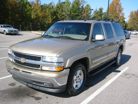 Sandstone Metallic Chevrolet Suburban 1500 LT.  Click to enlarge.