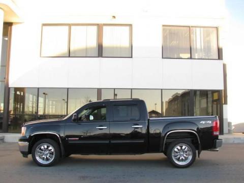 Onyx Black GMC Sierra 1500 SLT Crew Cab 4x4.  Click to enlarge.
