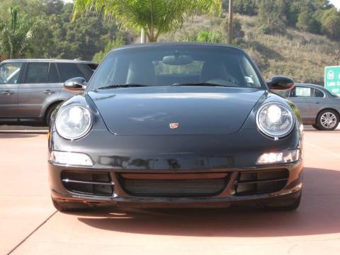 Basalt Black Metallic Porsche 911 Carrera S Cabriolet.  Click to enlarge.