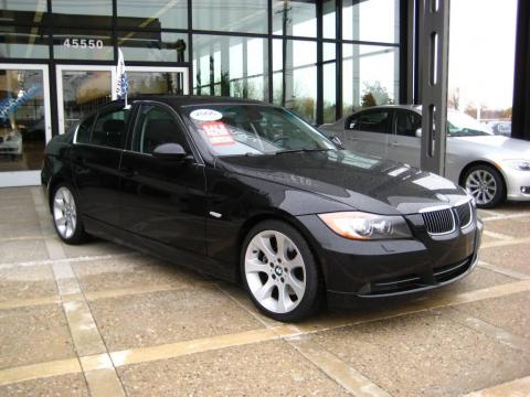 Jet Black BMW 3 Series 330i Sedan.  Click to enlarge.