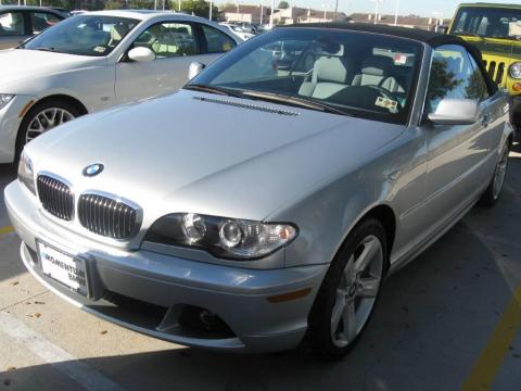 Titanium Silver Metallic BMW 3 Series 325i Convertible.  Click to enlarge.