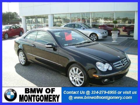 Black Mercedes-Benz CLK 350 Coupe.  Click to enlarge.