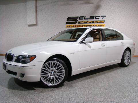 Alpine White BMW 7 Series 750Li Sedan.  Click to enlarge.