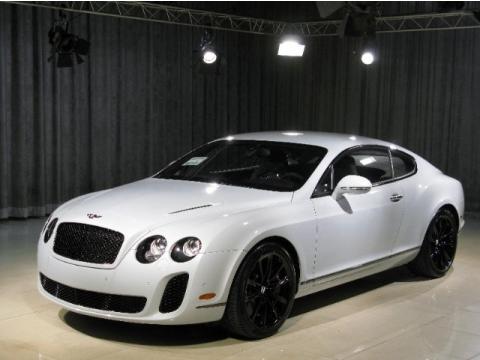 Ice White Bentley Continental GT Supersports.  Click to enlarge.