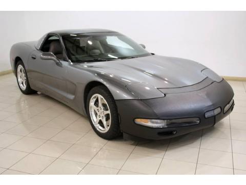 Medium Spiral Gray Metallic Chevrolet Corvette Coupe.  Click to enlarge.