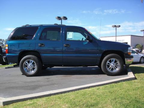 Bermuda Blue Metallic Chevrolet Tahoe LS.  Click to enlarge.