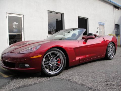 Monterey Red Metallic Chevrolet Corvette Convertible.  Click to enlarge.