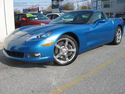 Jetstream Blue Metallic Chevrolet Corvette Coupe.  Click to enlarge.