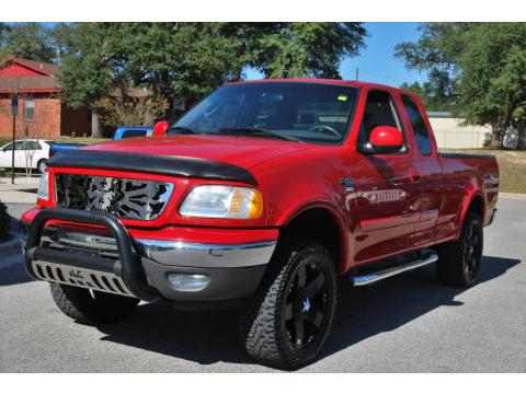 Bright Red Ford F150 XLT SuperCab 4x4.  Click to enlarge.