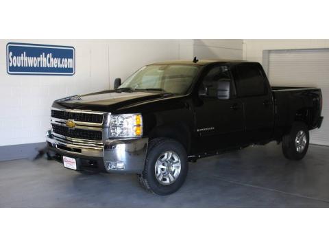 Black Chevrolet Silverado 2500HD LTZ Crew Cab 4x4.  Click to enlarge.