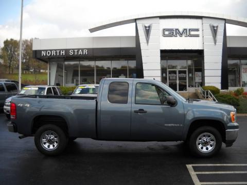Stealth Gray Metallic GMC Sierra 1500 Extended Cab 4x4.  Click to enlarge.