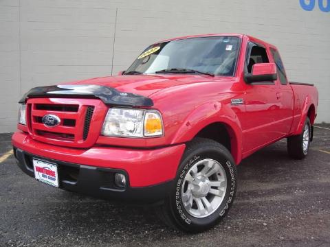 Torch Red Ford Ranger Sport SuperCab.  Click to enlarge.