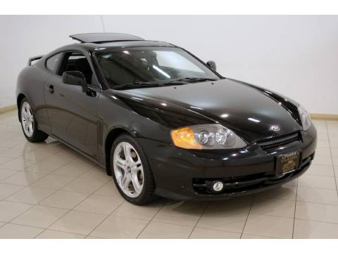 Jet Black Hyundai Tiburon GT.  Click to enlarge.