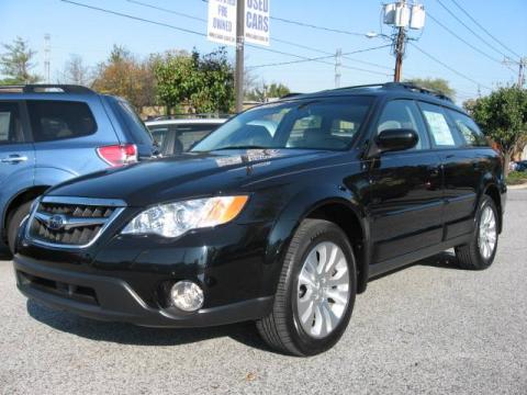 Obsidian Black Pearl Subaru Outback 2.5i Limited L.L.Bean Edition.  Click to enlarge.