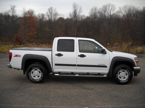 Summit White Chevrolet Colorado Z71 Crew Cab 4x4.  Click to enlarge.