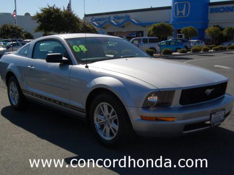 Brilliant Silver Metallic Ford Mustang V6 Deluxe Coupe.  Click to enlarge.