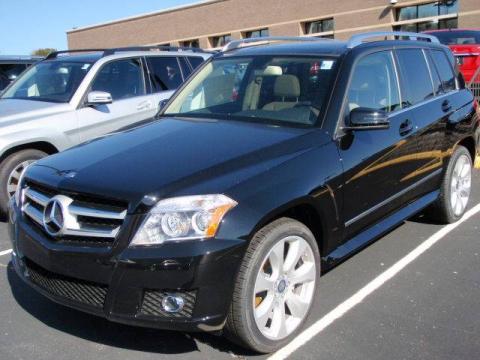 Black Mercedes-Benz GLK 350 4Matic.  Click to enlarge.