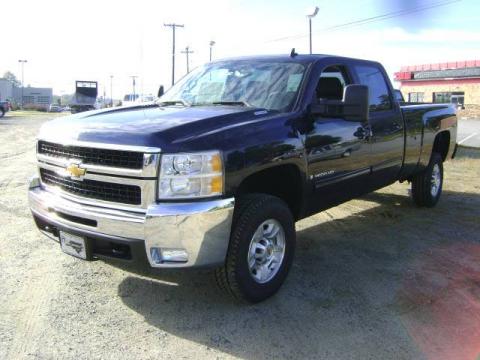 Imperial Blue Metallic Chevrolet Silverado 3500HD LTZ Crew Cab 4x4.  Click to enlarge.