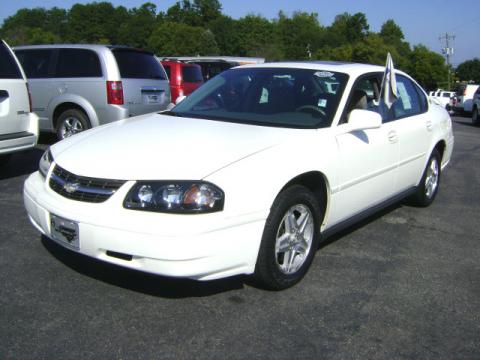 White Chevrolet Impala .  Click to enlarge.