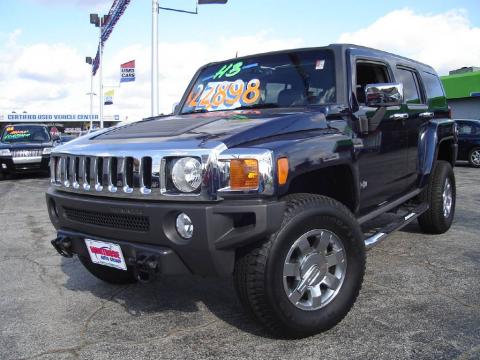 Midnight Blue Metallic Hummer H3 .  Click to enlarge.