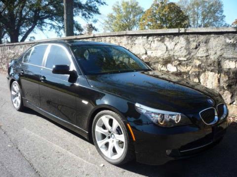 Jet Black BMW 5 Series 535i Sedan.  Click to enlarge.